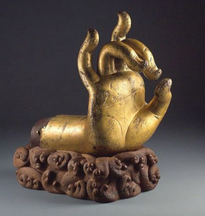Golden Serpent Sculpture – Luxury Mythological Art Decor